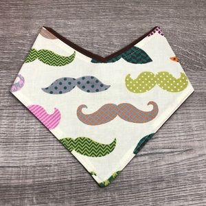 Mustache Bib Hankies for Babies or Dogs